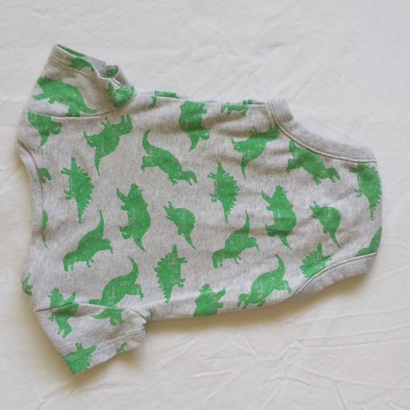 old navy dinosaur short sleeve bodysuit diaper shirt 3-6 months baby - Picture 5 of 6